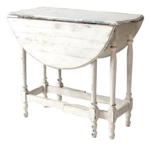 Antique White Gate Leg Table