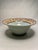 Metal Vintage Folk Art Pottery Decorative Bowl in Pistachio Green, Blue, and Gold Finish For Sale - Image 7 of 10