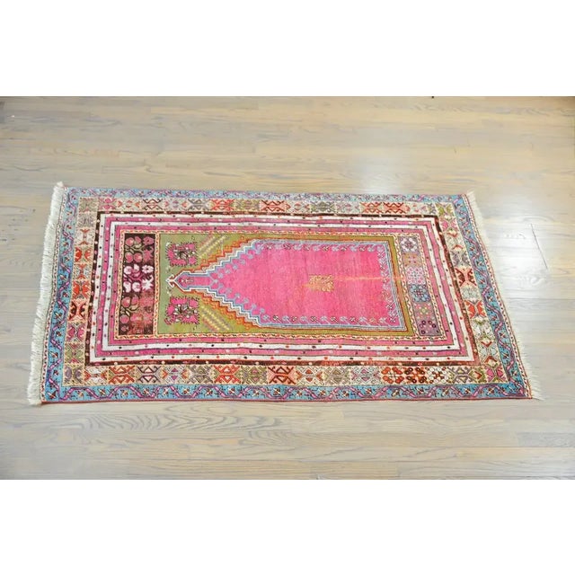 Early 20th Century Turkish Konya Prayer Rug For Sale - Image 10 of 11