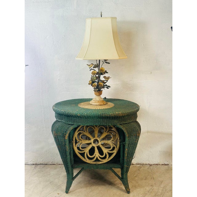 Vintage Tole Lamp For Sale - Image 4 of 10