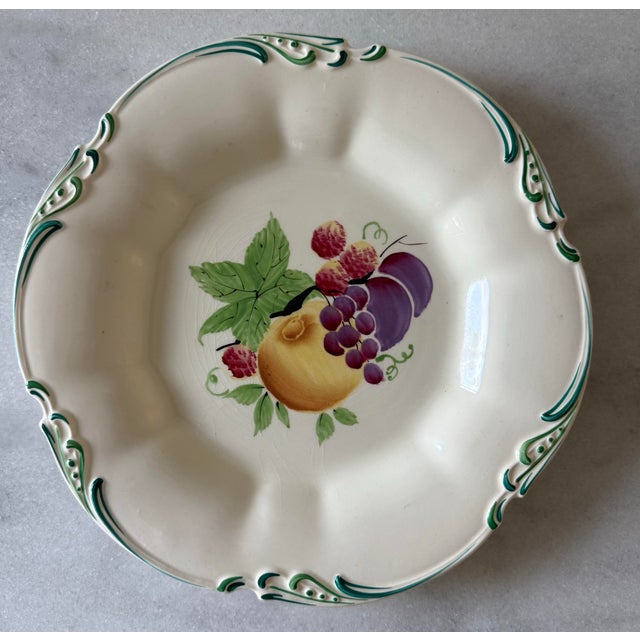 Set of 7 Vintage George Jones & Sons Crescent Hand Painted Salad Plates For Sale In Austin - Image 6 of 11