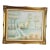 Vintage Impressionist Pastel Cottage Oil Painting in Ornate Gold Frame For Sale