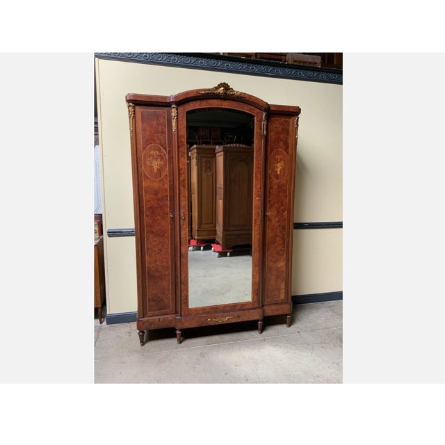 Antique Art Nouveau Wardrobe, 1910 For Sale - Image 4 of 12