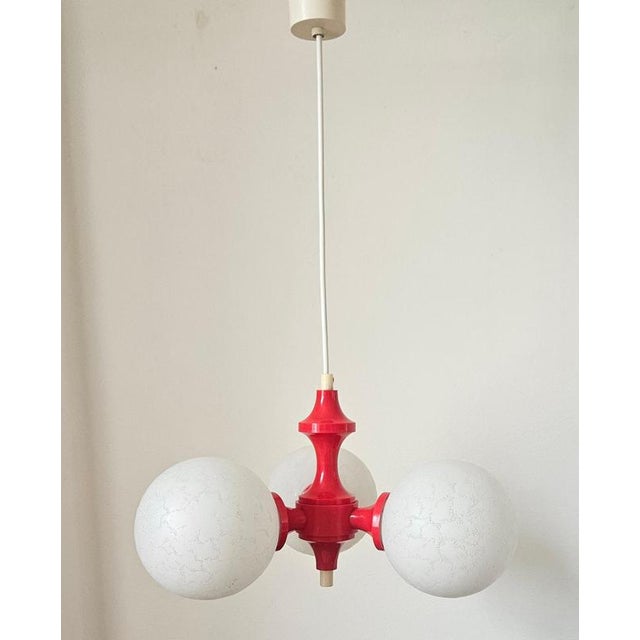 Glass Mid-Century Sputnik Pendant Light by Richard Essig, Germany, 1970s For Sale - Image 7 of 15