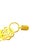 Chanel Camélia Collection 18k Yellow Gold Open Hoop & Flower Motif Bracelet For Sale In New York - Image 6 of 7