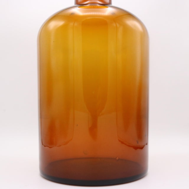 Mid-Century Modern “Gulvasa” Glass Vase by Otto Bauer for Holmgaard Sweden circa 1950 For Sale - Image 3 of 5