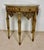 Wood Italian Neoclassical Polychromed Console Table with Marble Top, Mid-20th Century For Sale - Image 7 of 16