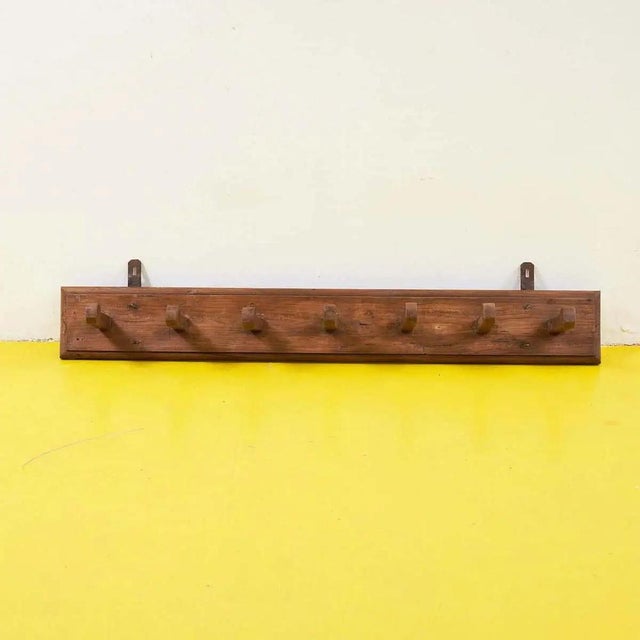 1980s Solid Wood Coat Stand, 1950s For Sale - Image 5 of 5