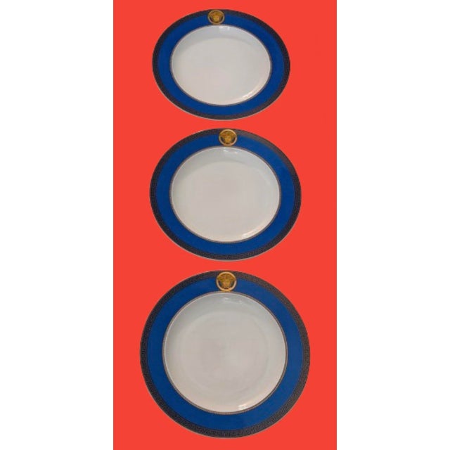 Contemporary Versace for Rosenthal Porcelain Plates - Set of 3 For Sale - Image 3 of 10