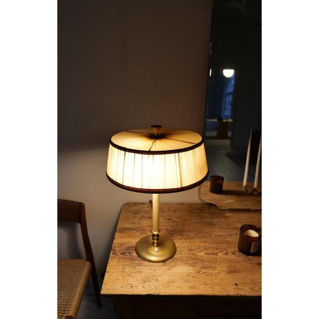 Metal Art Deco Table Lamp from Nordiska Kompaniet, Sweden, 1940s For Sale - Image 7 of 17