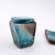 Turquoise Decorative Ceramics by N. Lebrun for Fond d'Atelier, Belgium, 1970s, Set of 6 For Sale - Image 3 of 15