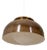 Vintage Pendant Light in Brown Plastic by Luigi Massoni for Harwey Guzzini, 1970s For Sale