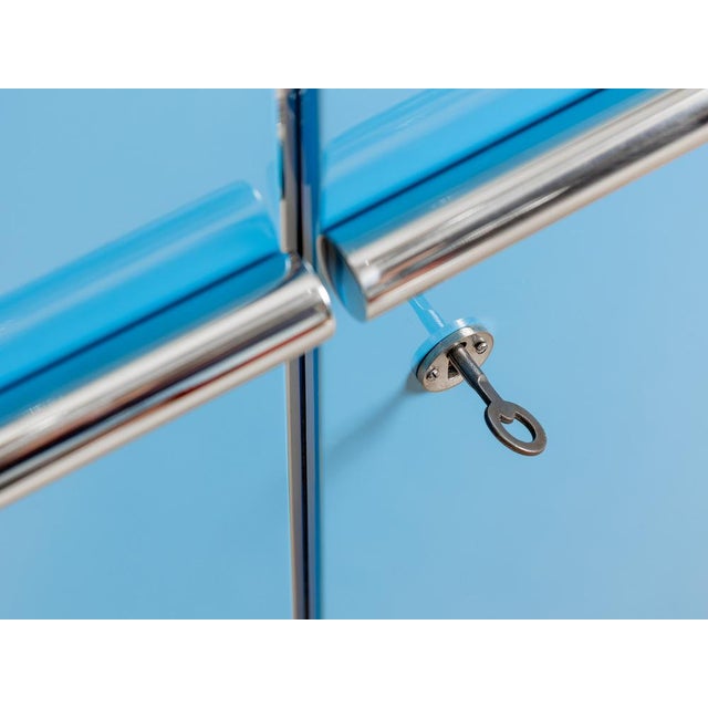 Blue Wardrobe Cabinet from Hynek Gottwald, 1930s For Sale - Image 8 of 10