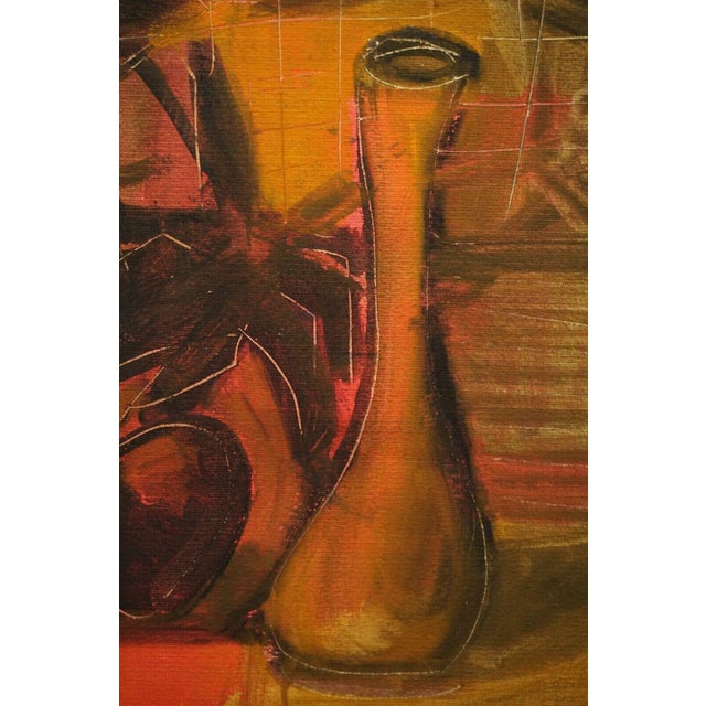 1960s Mario Tornello, Still Life, 20th Century, Oil Painting on Panel, Framed For Sale - Image 5 of 8