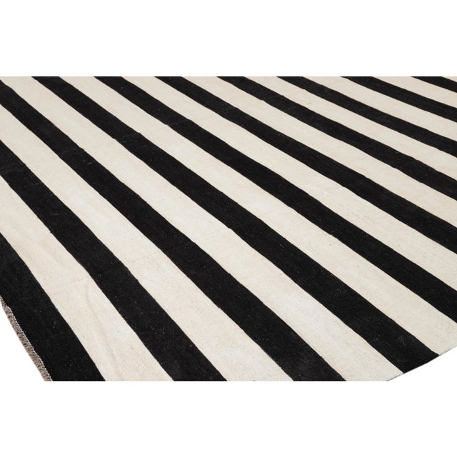 Apadana Oversize 21st Century Modern Flat-Weave Kilim Rug For Sale - Image 10 of 11