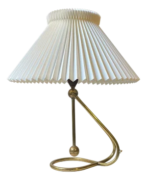Vintage Adjustable Brass Table or Wall Lamp from Le Klint, 1950s