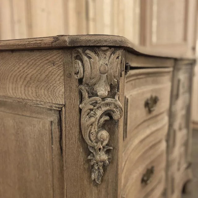 Late 18th Century 18th Century Country French Provincial Stripped Buffet For Sale - Image 5 of 13