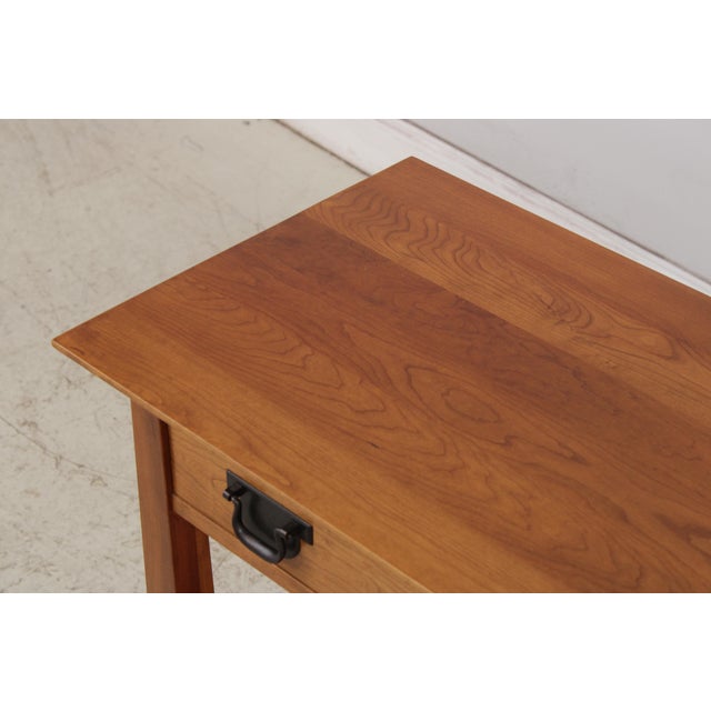 Stickley Highlands Mission Cherry 2 Drawer Sofa Table For Sale - Image 14 of 18