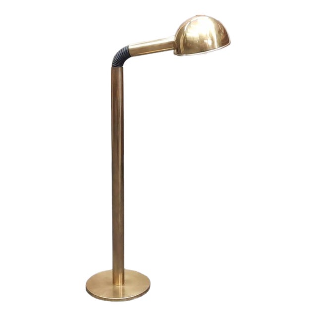 Mid-Century Modern Brass Floor Lamp from Hillebrand Lighting, 1960s For Sale