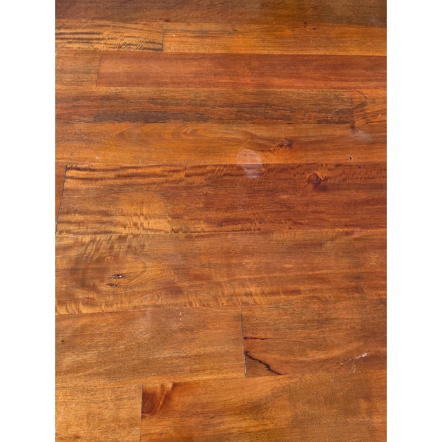 Vintage Custom Farmhouse Dining Room Table Shaker Harvest Primitive Plank Board For Sale - Image 18 of 18