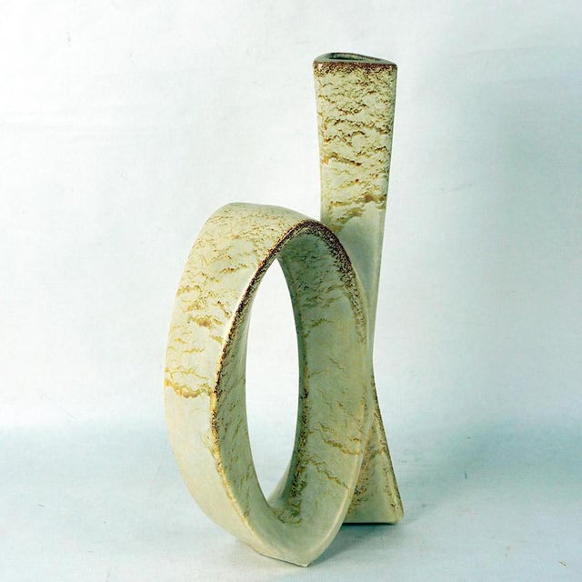 Mid-Century Italian Ceramic Vase attributed to Roberto Rigon for Bertoncello, 1960s For Sale - Image 6 of 9