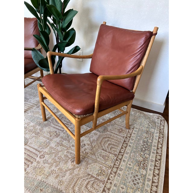Ole Wanscher for Carl Hansen & Son Ow149 Colonial Chairs - A Pair For Sale In Dallas - Image 6 of 9