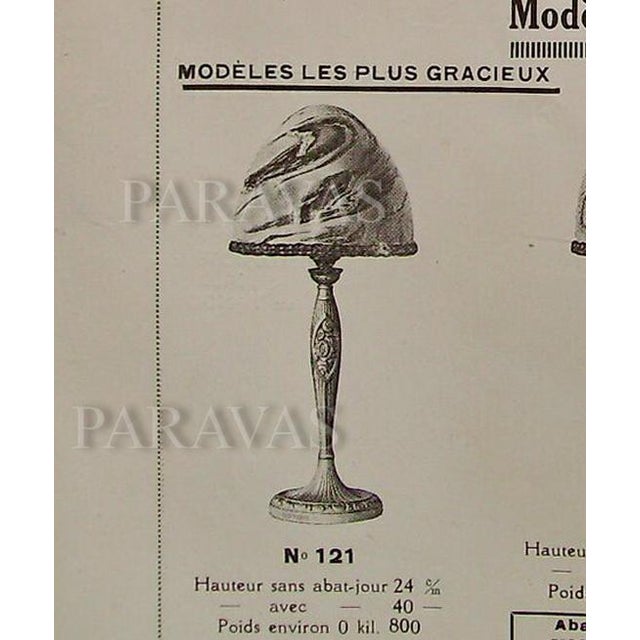 1920s French Art Deco Bronze Table Lamp by Leon Richard & Muller Freres For Sale - Image 10 of 10