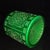 Late 20th Century Green Glazed Reticulated Porcelain Brush Pot For Sale - Image 4 of 8