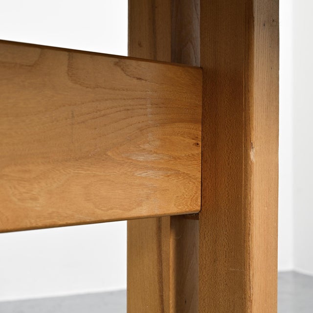 Wood Elm Dining Table by Charlotte Perriand for Les Arcs, France, 1970s For Sale - Image 7 of 15