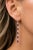 Metal Amethyst Huggie Drop Earrings, Silver, Gold, Pair For Sale - Image 7 of 9