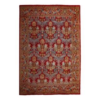 Vintage Spanish Hand-Knotted Rug, 1920s For Sale
