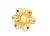 14K Yellow Gold Opal & Ruby Filigree Flower Ring Exquisite 14K Yellow Gold Opal & Ruby Filigree Flower Ring featuring a...