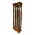 1990s Pulaski Furniture Solid Oak Lighted Curio / Display Cabinet For Sale