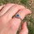 2020s Blue Diamond Ring With Earth Mined Diamond Accents: Solid 14k Gold, Round 4mm, Size 6.75 For Sale - Image 5 of 11