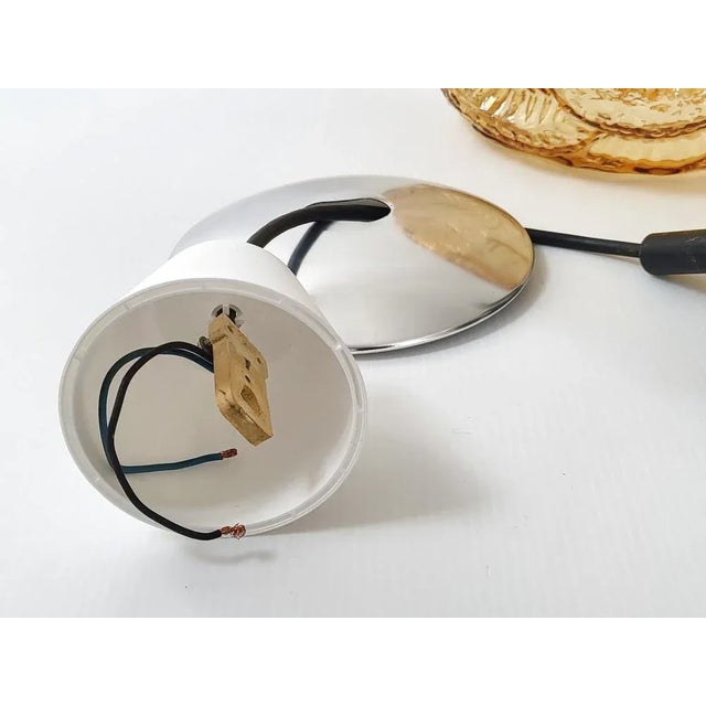 Vintage Pendant Light in Glass & Steel from Erco, 1960s For Sale - Image 10 of 13