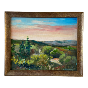 Plein Air Original Oil Painting Meramec River by Marina Movshina