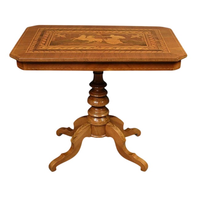 Coffee Table in Cherry and Walnut For Sale