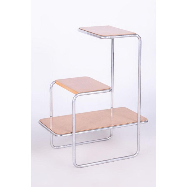 1930s Bauhaus Étagères in Birch by Robert Slezák and Arnošt Beck, 1930s, Set of 2 For Sale - Image 5 of 16