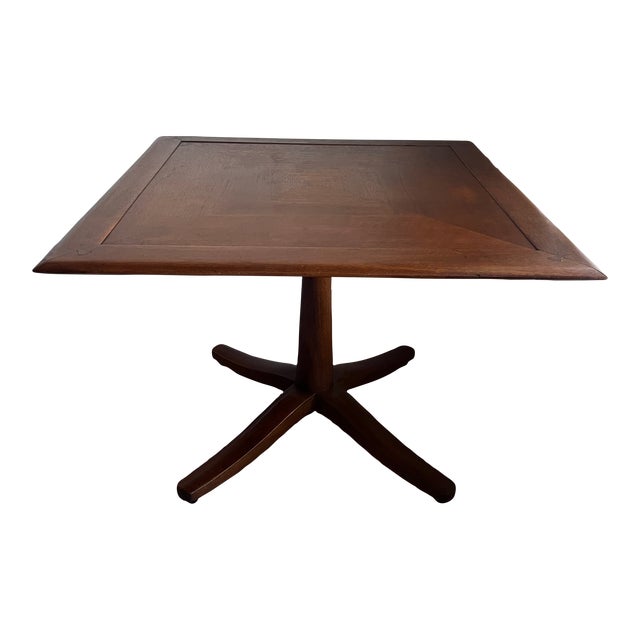 Midcentury Modern 1960’s Drexel Low Profile Square Walnut Occasional or Coffee Table For Sale