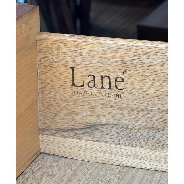 Brown Mid 20th Century Lane "First Edition" Mid-Century Walnut Highboy Dresser For Sale - Image 8 of 18