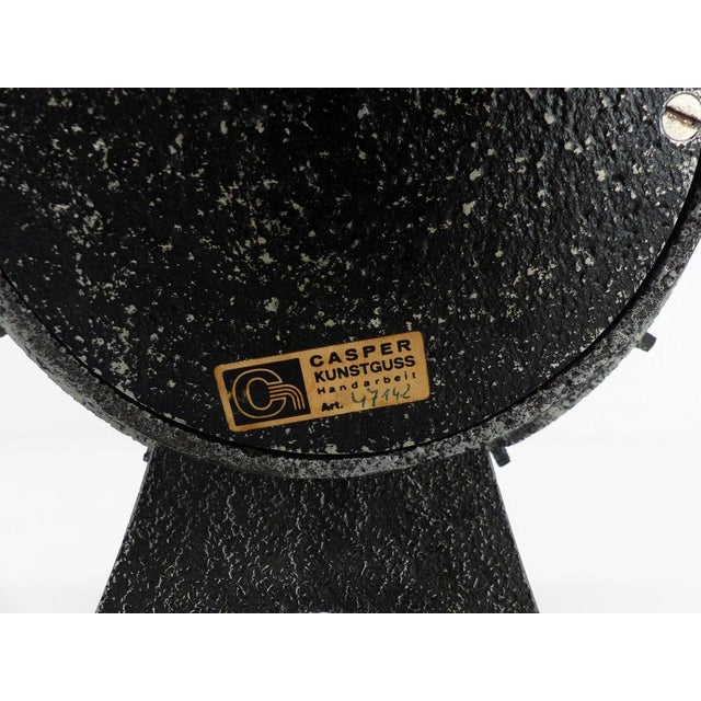 Brutalist Table Clock by Casper Kunstguss, 1960s For Sale - Image 9 of 10