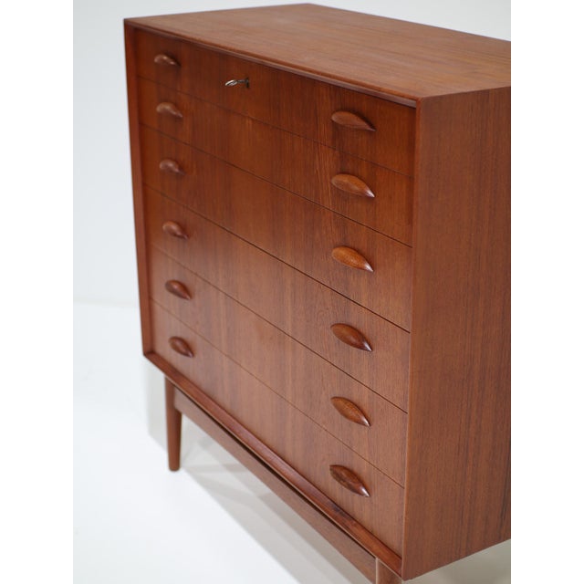 Wood Model 314 Chest of Drawers in Teak by Johannes Sorth for Nexo Møbelfabrik, Denmark, 1960s For Sale - Image 7 of 16