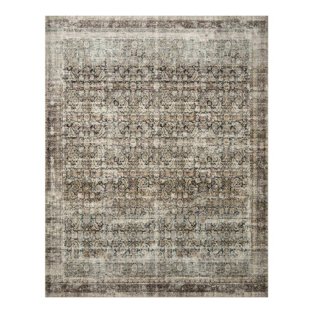 Amber Lewis x Loloi Morgan Navy / Sand 2' x 3'-6" Accent Rug For Sale