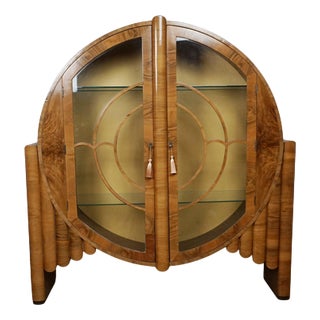 Vintage Art Deco Display Cabinet, 1930s For Sale