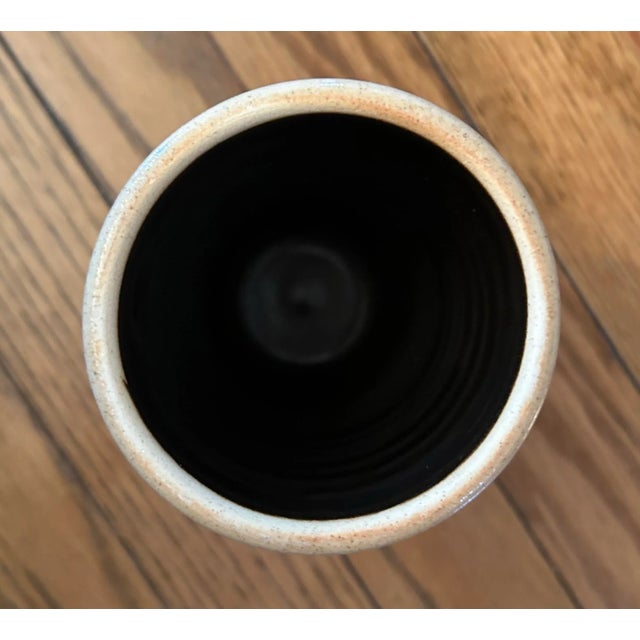 1980s 1980 Vintage Handmade Pottery Cambridge Wisconsin Vase For Sale - Image 5 of 5