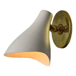 1950s Gino Sarfatti Model #10 Sconce for Arteluce in White