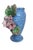 French Country Barbotine Majolica Floral Vase For Sale - Image 3 of 5