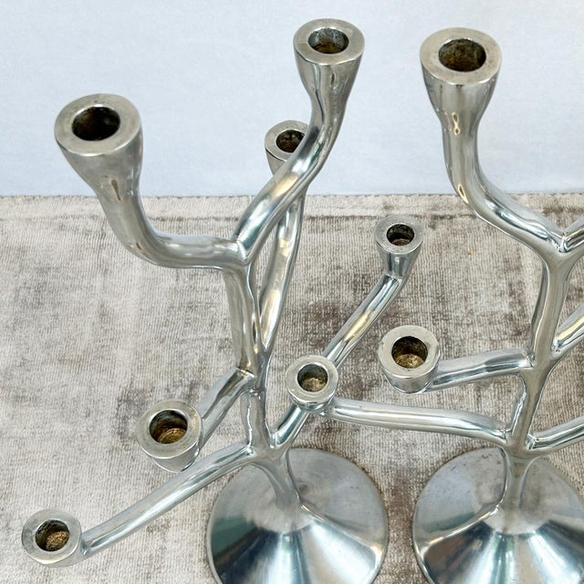 Danish Modern Six Branch Candelabras, 1960s, Set of 2 For Sale - Image 9 of 12