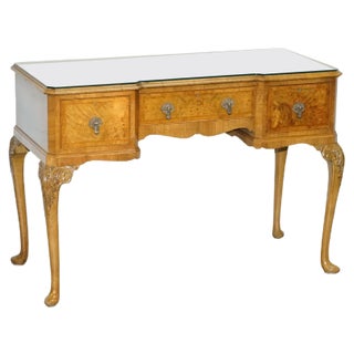 Burr Walnut Art Deco Console Table from Denby & Spinks For Sale