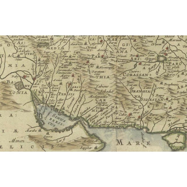 Baroque Antique Map of Middle East and the Safavid Empire by Cluver and Jansson, 1676 For Sale - Image 3 of 10
